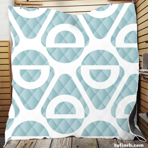 Vintage Geometrics Abstract Design Quilt Blanket