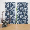 Vintage Hibiscus Flower Pattern Curtain