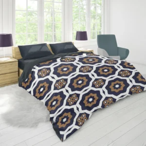 Vintage Indonesian Batik Design Duvet Cover 1