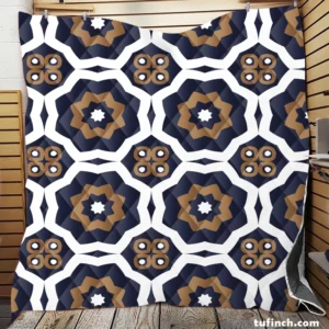 Vintage Indonesian Batik Design Quilt Blanket