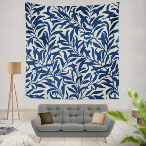 Vintage Leaf Seamless Pattern Wall Tapestry