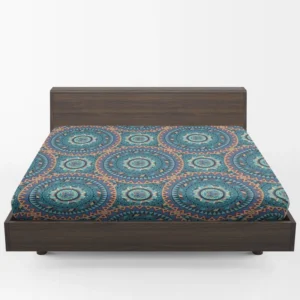 Vintage Mandala Pattern Fitted Sheet 1