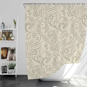 Vintage Ornamental Floral Background Shower Curtain