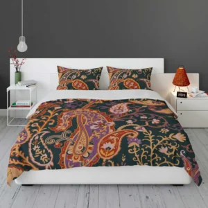 Vintage Paisley Floral Pattern Bedding Set 1