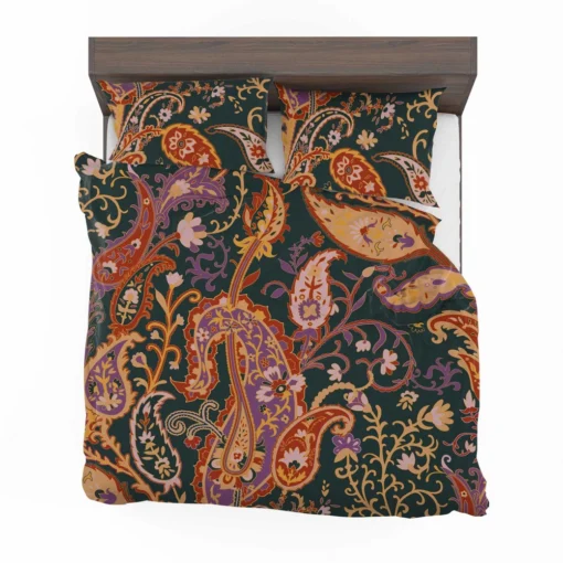 Vintage Paisley Floral Pattern Bedding Set 2