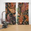 Vintage Paisley Floral Pattern Curtain