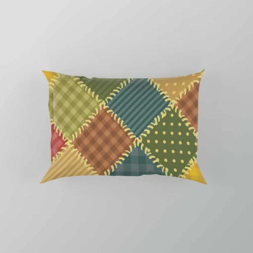 Vintage Patchwork Background Pillow Case