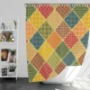 Vintage Patchwork Background Shower Curtain