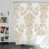 Vintage Rococo Damask Pattern Shower Curtain