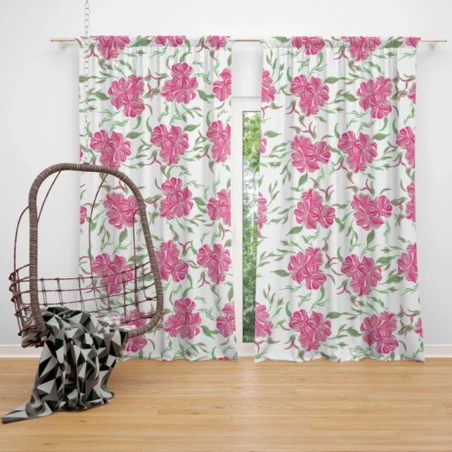 Vintage Small Flowers Grace Design Curtain