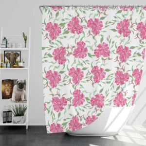 Vintage Small Flowers Grace Design Shower Curtain