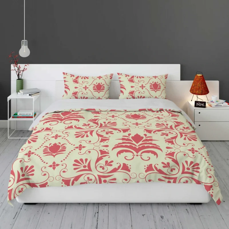 Vintage Style Damask Bedding Set 1