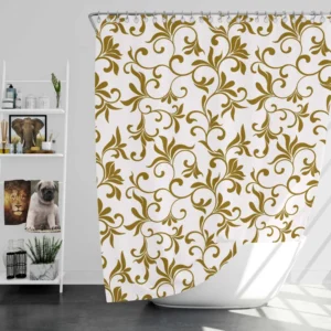 Vintage Swirls Element Shower Curtain