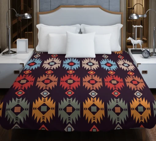 Vintage Tribal Design Duvet Cover