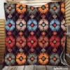 Vintage Tribal Design Quilt Blanket