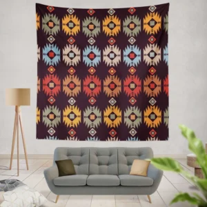 Vintage Tribal Design Wall Tapestry