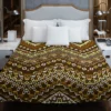 Vintage Tribal Zigzag Pattern Duvet Cover