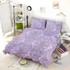 Violet Damask Pattern Bedding Set