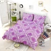 Violet Line Flower Modern Pattern Bedding Set