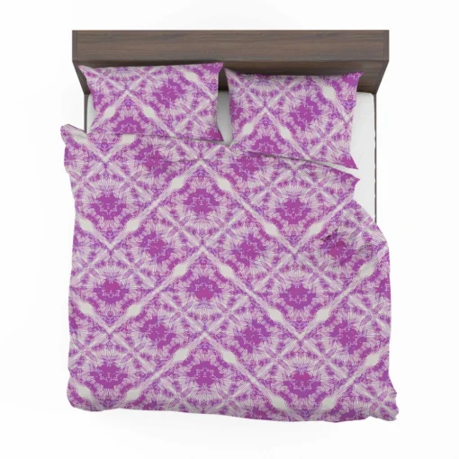 Violet Line Flower Modern Pattern Bedding Set 2