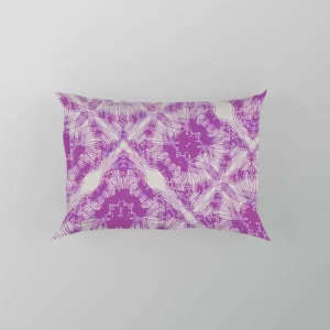 Violet Line Flower Modern Pattern Pillow Case