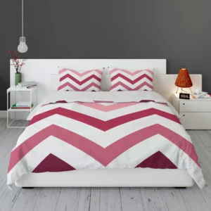 Viva Magenta Diagonal Zigzag Bedding Set 1