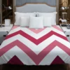 Viva Magenta Diagonal Zigzag Duvet Cover