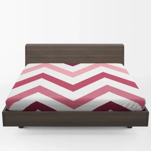 Viva Magenta Diagonal Zigzag Fitted Sheet 1