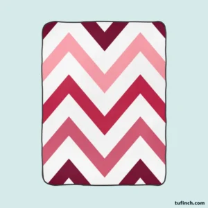 Viva Magenta Diagonal Zigzag Fleece Blanket 1