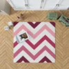 Viva Magenta Diagonal Zigzag Rug