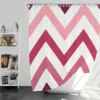 Viva Magenta Diagonal Zigzag Shower Curtain