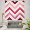 Viva Magenta Diagonal Zigzag Wall Tapestry