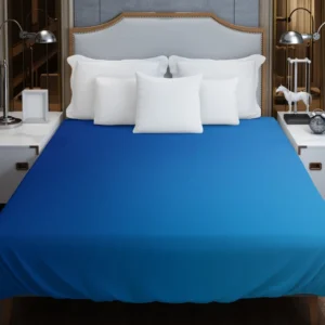 Vivid Blue Gradient Duvet Cover