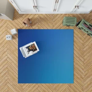 Vivid Blue Gradient Rug