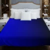 Vivid Blue To Midnight Gradient Duvet Cover