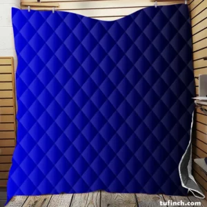 Vivid Blue To Midnight Gradient Quilt Blanket