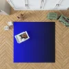 Vivid Blue To Midnight Gradient Rug