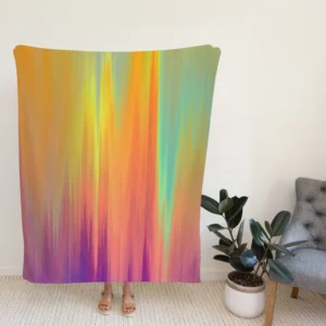 Vivid Colors Abstract Pattern Fleece Blanket