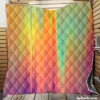 Vivid Colors Abstract Pattern Quilt Blanket