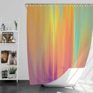 Vivid Colors Abstract Pattern Shower Curtain