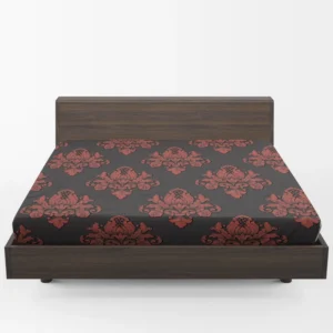 Volumetric Damask Seamless Pattern Fitted Sheet 1