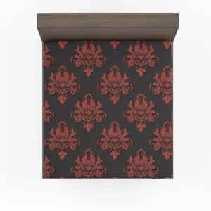 Volumetric Damask Seamless Pattern Fitted Sheet