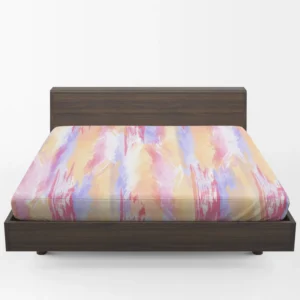 Watercolor Abstract Background Fitted Sheet 1