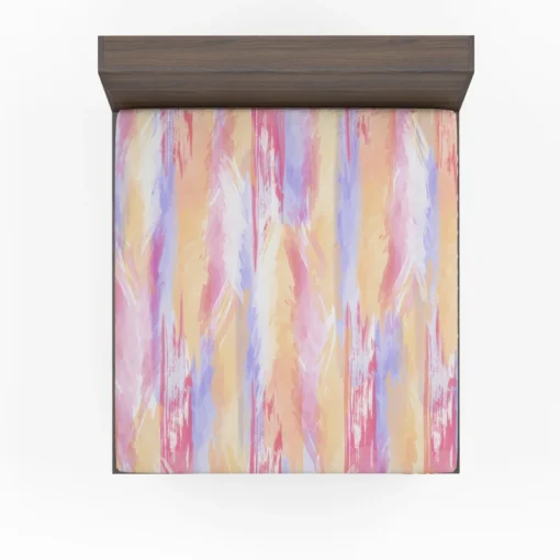 Watercolor Abstract Background Fitted Sheet