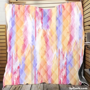 Watercolor Abstract Background Quilt Blanket