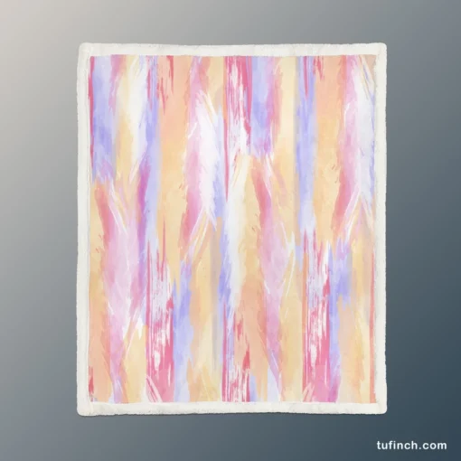 Watercolor Abstract Background Sherpa Fleece Blanket 1