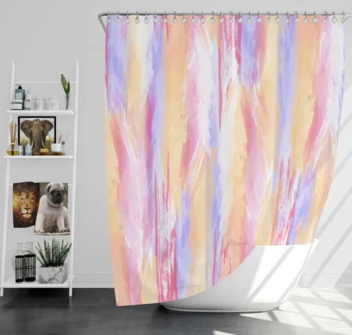 Watercolor Abstract Background Shower Curtain