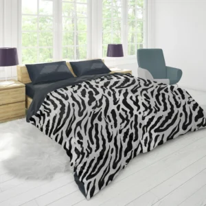 Watercolor Animal Print Pattern Duvet Cover 1