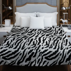 Watercolor Animal Print Pattern Duvet Cover