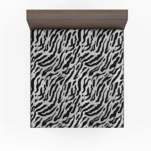 Watercolor Animal Print Pattern Fitted Sheet